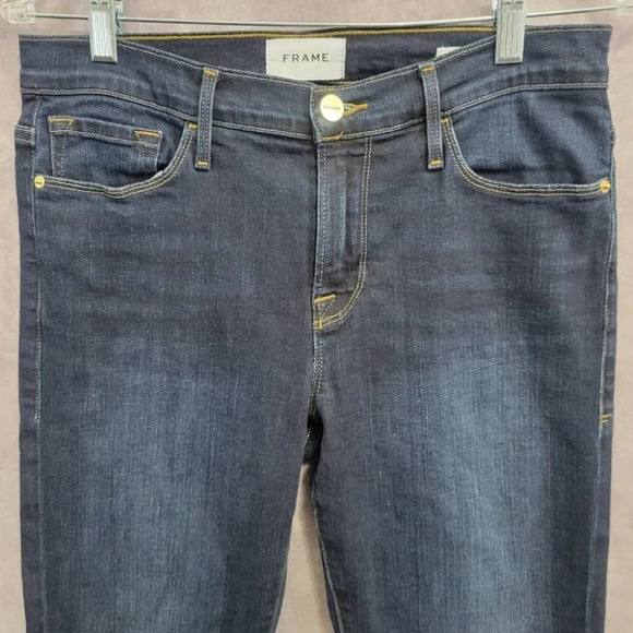 Frame Le Skinny de Jeanne in Wellington Wash Size 28 - Picture 2 of 14